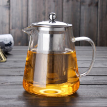 Théière en verre borosilicate de 950 ml (32 oz) avec infuseur en acier inoxydable 304. Idéale pour le thé en vrac, les thés parfumés et les