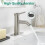 Bathroom Faucet Brushed Nickel Single-Handle One-Hole 2