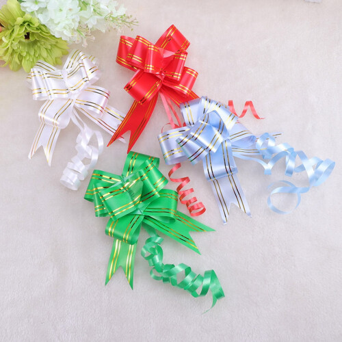 20Pcs Red Plastic Pull Bows For Wedding Car Decorations And 2