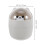 Lixeira fofa em formato de urso para uso doméstico, fácil de limpar, material cinza, 15 x 11,5 cm (6 x 4,5 polegadas). 2