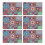 Set de 6 sets de table bohèmes en lin mélangé, 30 x 45 cm 1