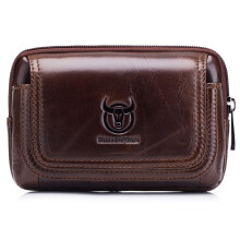 Men Leather Belt Pouch Waist Bag Fanny Pack Phone Pouch with Belt Loop