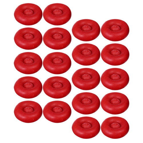 Glass Sealant Tip Cap Red 1.3x1.3 cm 2 pcs 1