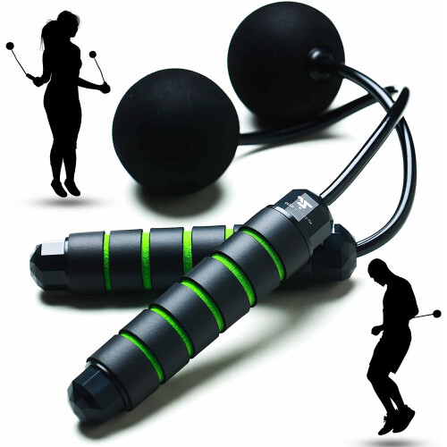Ασύρματο σχοινάκι με βάρη - Ρυθμιζόμενο, χωρίς σχοινάκι, Συμβατό με ασκήσεις
