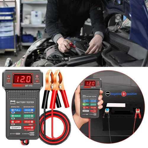 Salg nå! Bilbatterilastetester Ladesystemkontrollør Bilreparasjon O6C1 2