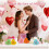 Set mit 6-teiligem Valentinstags-Herz-Schild aus Holz 6