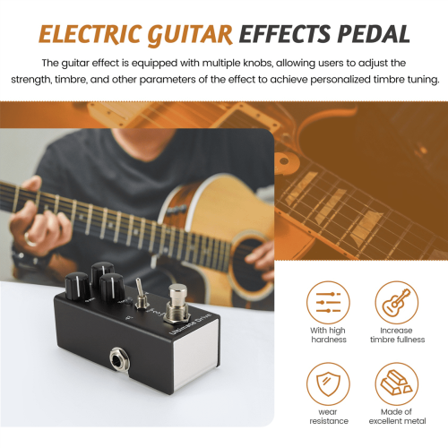 Mini elektromos gitár effektpedál, Ultimate Drive-hoz! 2