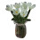 Mini bouquet de fleurs en verre soufflé à la main avec vase 1