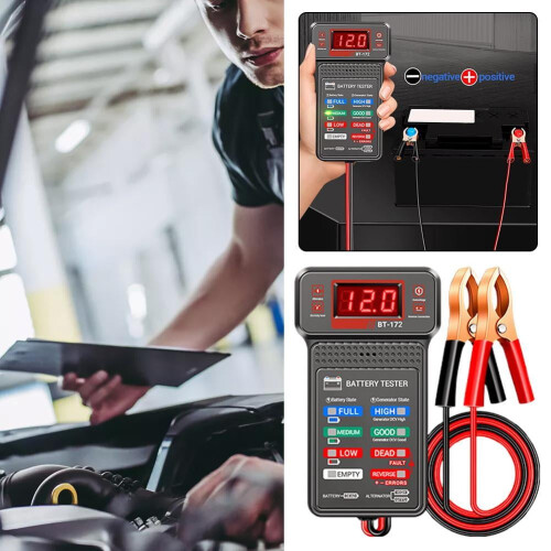 Salg nå! Bilbatterilastetester Ladesystemkontrollør Bilreparasjon O6C1 1