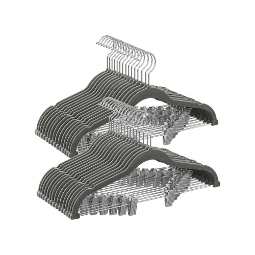 30er-Pack Samt-Hosenbügel, 42,4 cm
