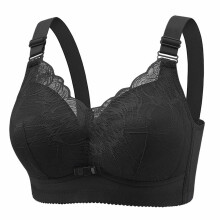 Dame-BH'er Ensfarvede blonder Lingeri-BH'er Undertøj Bralette-BH'er Komfortabel BH Hverdags-BH'er Størrelse 36-42