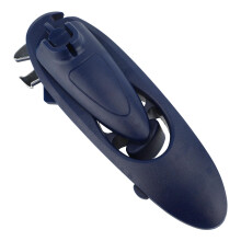 Smooth Edge Can Opener with EffortSaving Rotation, Manual Can and Bottle Opener for Camping and Parties, Blue