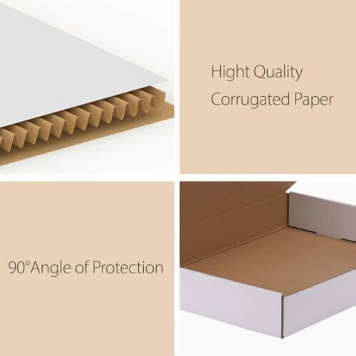 30Pack13x10x2Shipping Box, Λευκό κυματοειδές χαρτόνι Mailer Box για συσκευασία, αλληλογραφία, 2