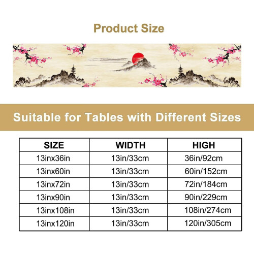 Linen Table Runner 13 x 108 in 1