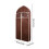 Bolsa para colgar ropa con ventana transparente, 1 3