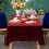 Velvet Rectangle Tablecloth 52x70 in 4