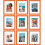 8x10 Picture Frames Set of 9 Engineered Wood Orange 1
