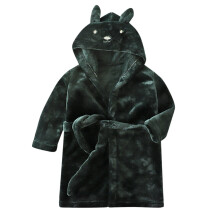 Ediodpoh Kinderpyjamas, Handtuchbademantel, Jungen, weicher Kinderpyjama, warmer Bademantel, Nachtwäsche, Babymädchen, Flanell-Kapuzenmantel,