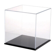 Vitrine anti-poussière en acrylique 8x8x8cm pour modèles réduits de voitures en alliage moulé sous pression