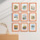 8x10 Picture Frames Set of 9 Engineered Wood Orange 7