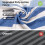 Outdoor hammock blue white stripes two person 3