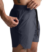 Pantalones cortos casuales para hombre - Pantalones cortos de golf de sarga elástica con cordón ajustable para verano y playa - Pantalones cortos