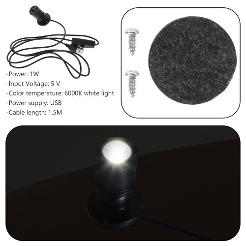 Foco LED FRCOLOR USB pequeño 4,10 x 2,00 x 2,00 cm 2