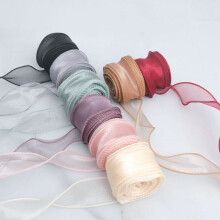 Organzaband, transparent, breit, dekorativ, für Blumensträuße, Girlanden, Hochzeitsgeschenke, Haarschleifen, Dekorationen und Ornamente, 50 Yards