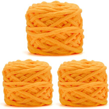 3 écheveaux / 8 écheveaux de fil à couverture, 100 g / 3,5 oz par écheveau - Fil chenille 6 Super Bulky - Fil épais pour tricot, crochet et