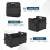 Car Trunk Organizer 72L Waterproof Collapsible Grey 4