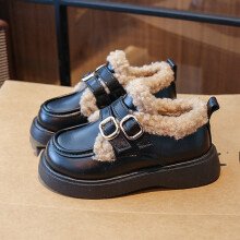 Big Kids Shoes for Girls with Soft Sole Fleece Lined Leather Shoes Casual Comfortable Design for Everyday Wear