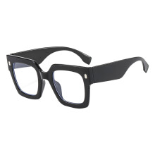 Ochelari de soare 1PC negri pentru adulți unisex de vară, personalitate pătrată retro cu picior larg, multicolori