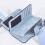 Γυναικεία Δερμάτινα Πορτοφόλια RFID Blocking Clutch Card Chain με Τσέπη με Φερμουάρ 4