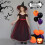 Παιδικό φόρεμα ρόλων για το Halloween με θέμα την πριγκίπισσα, φόρεμα με πέταλα και 4