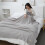 Gray Cotton Cooling Blanket, Queen - Cooling, Lightweight, Breathable 4