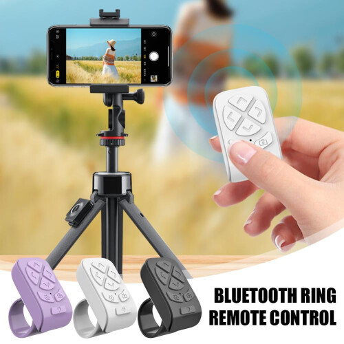Fingertip Wireless Bluetooth Remote Control, Rechargeable & Portable, Compatible with Phones/Tablets 2