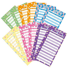 120 hojas de presupuesto, recambios de papel para seguimiento de gastos con perforaciones para sobres de efectivo de carpeta A6, diseño de caramelos
