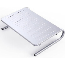 Supporto per monitor e laptop - Rialzo in metallo ventilato per schermi, laptop e stampanti - Casa e ufficio