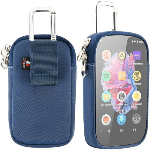 Custodia per lettore MP3/MP4 con finestra trasparente per schermo touch da 4"