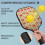 Σετ κουπιών Pickleball από fiberglass με λουλούδια, 2 μπάλες και τσάντα – Συμβατό με 4