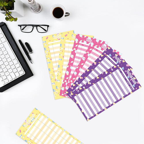 120 stuks A6-budgettrackerbladen, 200 g/m² papier 2