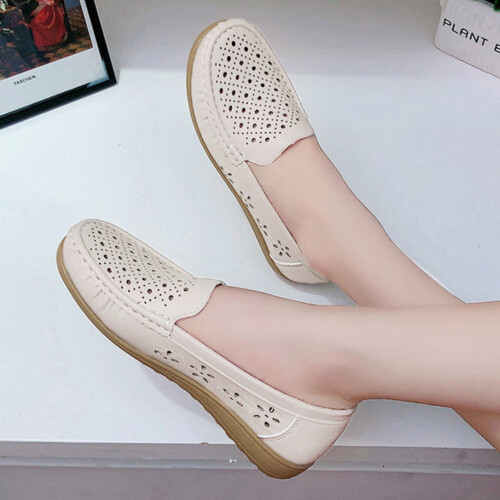 Γυναικεία slip-on φλατ παπούτσια, αναπνεύσιμα mesh loafers, γυναικεία παπούτσια, casual και 2
