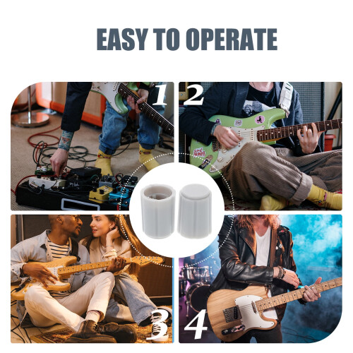 Plastic Guitar Knob Cap for Tone/Volume Control 10 pcs 2
