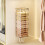 Clear Plastic Wall-Mounted Towel Organizer Gray 7