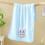 Toalla de forro polar coral con estampado de conejo, 75x35 cm. 2