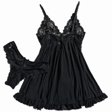 Dames nachtkleding zomer herfst lingerie sexy kanten mesh shapewear en verleidelijke doorschijnende nachtjapon chemise nachthemd dames casual