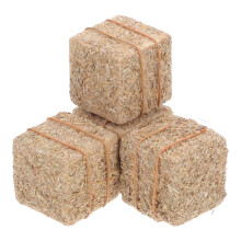 Homoyoyo Mini-Heuballen für Puppenhauszubehör, 2 x 2 x 2 cm, realistische Bauernhofdekoration für Miniaturszenen und Bastelarbeiten