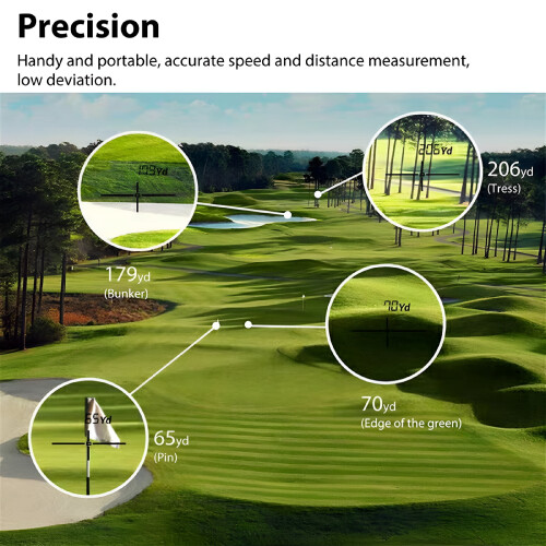 Golf Rangefinder 1000 Yards, 7X Magnification Clear View, Slope Function 2