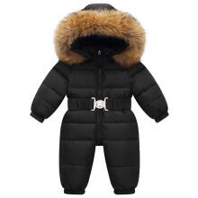 Culaith Sneachta Geimhridh do Bhuachaillí agus Cailíní do Pháistí, Seaicéad Te le Cochall, Culaith Onesie, Seaicéid Sciála Dúin do