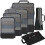 Compressiepakblokjes set van 6 stuks (half mesh) 1